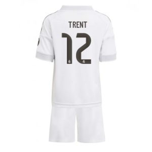 Real Madrid Barn Hemmaställ 2025/26 Trent Alexander-Arnold 12 Kortärmad Tröja + Shorts