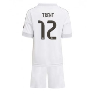 Real Madrid Barn Hemmaställ 2025/26 Trent Alexander-Arnold 12 Kortärmad Tröja + Shorts