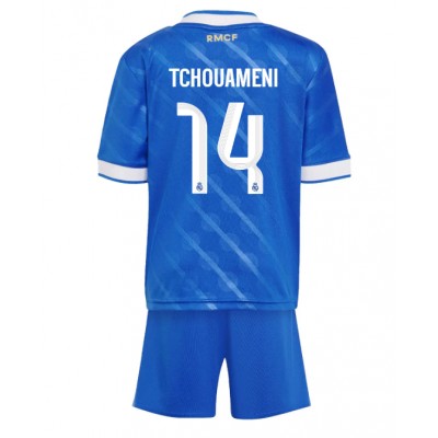 Real Madrid Barn Tredjeställ 2025/26 Aurelien Tchouameni 14 Kortärmad Tröja + Shorts 1 Real Madrid Barn Tredjeställ 2025/26 Aurelien Tchouameni 14 Kortärmad Tröja + Shorts