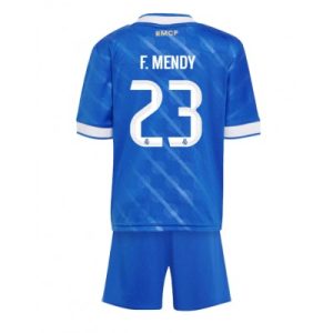 Real Madrid Barn Tredjeställ 2025/26 Ferland Mendy 23 Kortärmad Tröja + Shorts