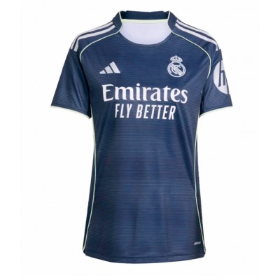 Real Madrid Bortatröja 2025/26 Dam Kortärmad Fotbollströja