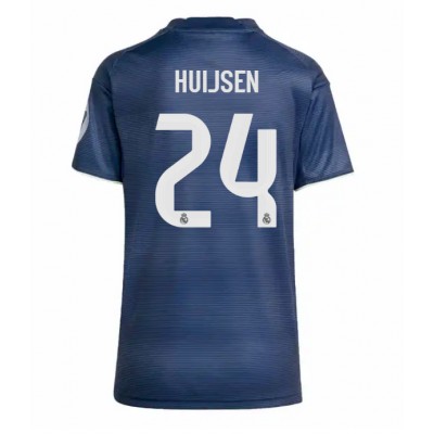 Real Madrid Dam Bortatröja 2025/26 Dean Huijsen 24 Kortärmad Fotbollströja
