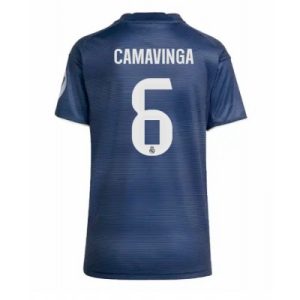 Real Madrid Dam Bortatröja 2025/26 Eduardo Camavinga 6 Kortärmad Fotbollströja
