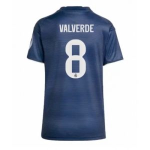 Real Madrid Dam Bortatröja 2025/26 Federico Valverde 8 Kortärmad Fotbollströja