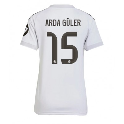 Real Madrid Dam Hemmatröja 2025/26 Arda Güler 15 Kortärmad Fotbollströja