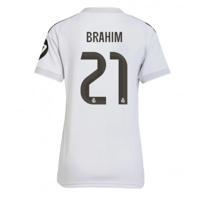 Real Madrid Dam Hemmatröja 2025/26 Brahim Díaz 21 Kortärmad Fotbollströja 1 Real Madrid Dam Hemmatröja 2025/26 Brahim Díaz 21 Kortärmad Fotbollströja