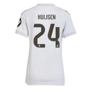 Real Madrid Dam Hemmatröja 2025/26 Dean Huijsen 24 Kortärmad Fotbollströja