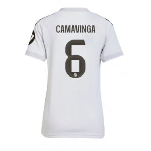 Real Madrid Dam Hemmatröja 2025/26 Eduardo Camavinga 6 Kortärmad Fotbollströja