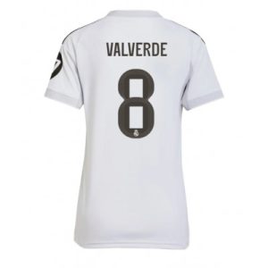 Real Madrid Dam Hemmatröja 2025/26 Federico Valverde 8 Kortärmad Fotbollströja