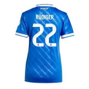 Real Madrid Dam Tredjetröja 2025/26 Antonio Rüdiger 22 Kortärmad Fotbollströja