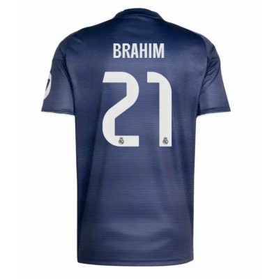 Real Madrid Herr Bortatröja 2025/26 Brahim Díaz 21 Kortärmad Fotbollströja Real Madrid Herr Bortatröja 2025/26 Brahim Díaz 21 Kortärmad Fotbollströja