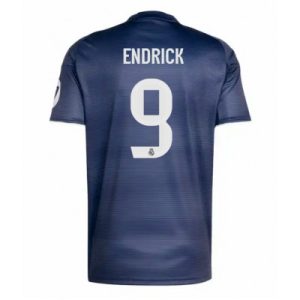 Real Madrid Herr Bortatröja 2025/26 Endrick 9 Kortärmad Fotbollströja