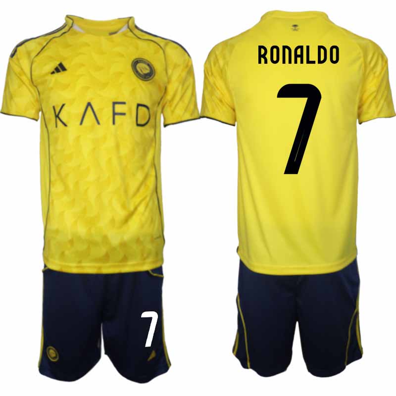 Al-Nassr Cristiano Ronaldo #7 Herr Hemmaställ 2025-26 Tröja + Shorts 1 Al-Nassr Cristiano Ronaldo #7 Herr Hemmaställ 2025-26 Tröja + Shorts