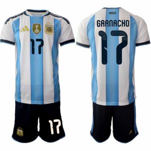 Argentina 2026 VM Hemmaställ Herr Alejandro Garnacho #17 Kortärmad Fotbollströja