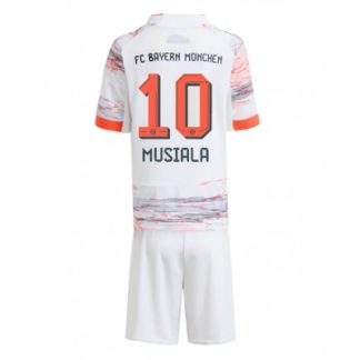 Bayern München 2025-26 Bortaställ Barn Jamal Musiala #10 Tröja + Shorts