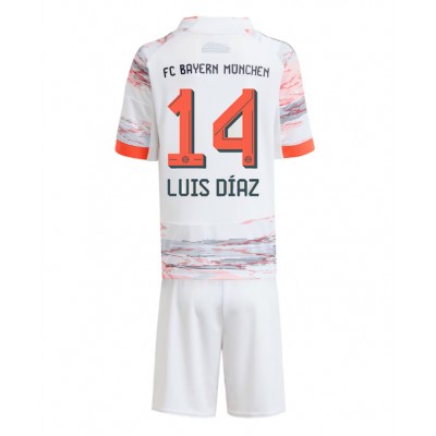 Bayern München 2025-26 Bortaställ Barn Luis Díaz #14 Tröja + Shorts 1 Bayern München 2025-26 Bortaställ Barn Luis Díaz #14 Tröja + Shorts