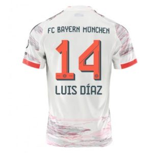 Bayern München 2025-26 Bortatröja Herr Luis Díaz #14 Kortärmad