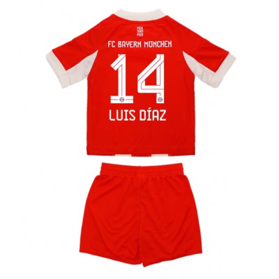 Bayern München 2025-26 Hemmaställ Barn Luis Díaz #14 Tröja + Shorts 1 Bayern München 2025-26 Hemmaställ Barn Luis Díaz #14 Tröja + Shorts