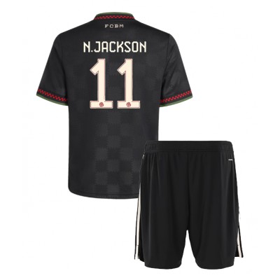 Bayern München 2025-26 Tredjeställ Barn Nicolas Jackson #11 Tröja + Shorts 1 Bayern München 2025-26 Tredjeställ Barn Nicolas Jackson #11 Tröja + Shorts