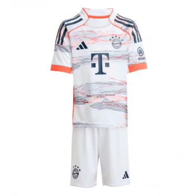 Bayern München Bortaställ 2025/26 Barn Kortärmad Tröja + Shorts