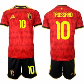 Belgien VM 2026 Hemmaställ Herr Leandro Trossard #10 Kortärmad Fotbollströja + Shorts