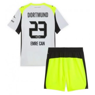 Borussia Dortmund Barn Bortaställ 2025/26 Emre Can 23 Tröja + Shorts
