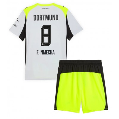 Borussia Dortmund Barn Bortaställ 2025/26 Felix Nmecha 8 Tröja + Shorts 1 Borussia Dortmund Barn Bortaställ 2025/26 Felix Nmecha 8 Tröja + Shorts