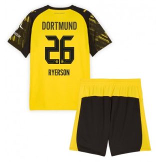 Borussia Dortmund Barn Hemmaställ 2025/26 Julian Ryerson 26 Tröja + Shorts