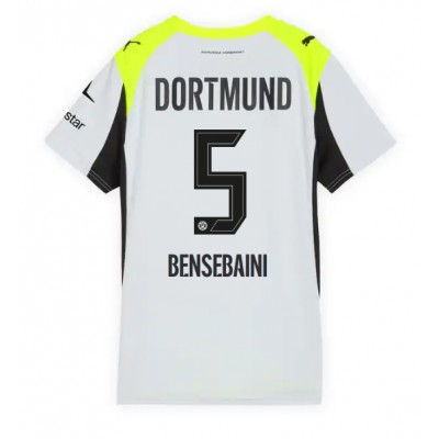 Borussia Dortmund Dam Bortatröja 2025/26 Ramy Bensebaini 5 Fotbollströja Borussia Dortmund Dam Bortatröja 2025/26 Ramy Bensebaini 5 Fotbollströja