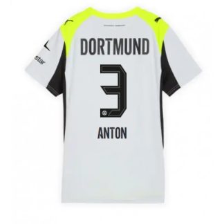 Borussia Dortmund Dam Bortatröja 2025/26 Waldemar Anton 3 Fotbollströja