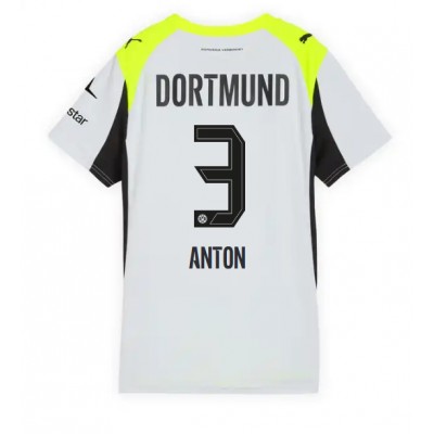 Borussia Dortmund Dam Bortatröja 2025/26 Waldemar Anton 3 Fotbollströja 1 Borussia Dortmund Dam Bortatröja 2025/26 Waldemar Anton 3 Fotbollströja