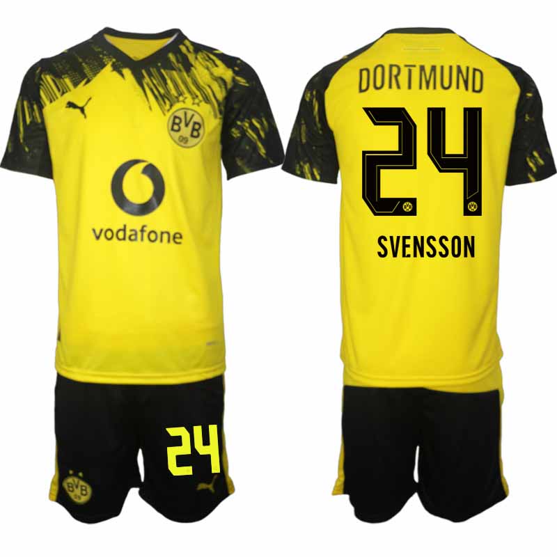 Borussia Dortmund Daniel Svensson #24 Herr Hemmaställ 2025-26 Tröja + Shorts 1 Borussia Dortmund Daniel Svensson #24 Herr Hemmaställ 2025-26 Tröja + Shorts