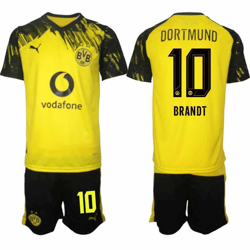 Borussia Dortmund Julian Brandt #10 Herr Hemmaställ 2025-26 Tröja + Shorts 1 Borussia Dortmund Julian Brandt #10 Herr Hemmaställ 2025-26 Tröja + Shorts