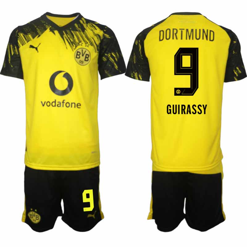 Borussia Dortmund Serhou Guirassy #9 Herr Hemmaställ 2025-26 Tröja + Shorts 1 Borussia Dortmund Serhou Guirassy #9 Herr Hemmaställ 2025-26 Tröja + Shorts
