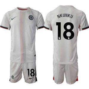 Chelsea Christopher Nkunku #18 Herr Bortaställ 2025-26 Tröja + Shorts