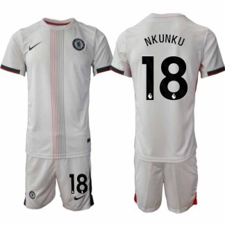 Chelsea Christopher Nkunku #18 Herr Bortaställ 2025-26 Tröja + Shorts