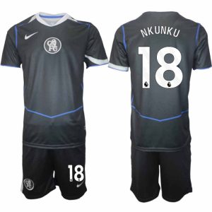 Chelsea Christopher Nkunku #18 Herr Tredjeställ 2025-26 Tröja + Shorts