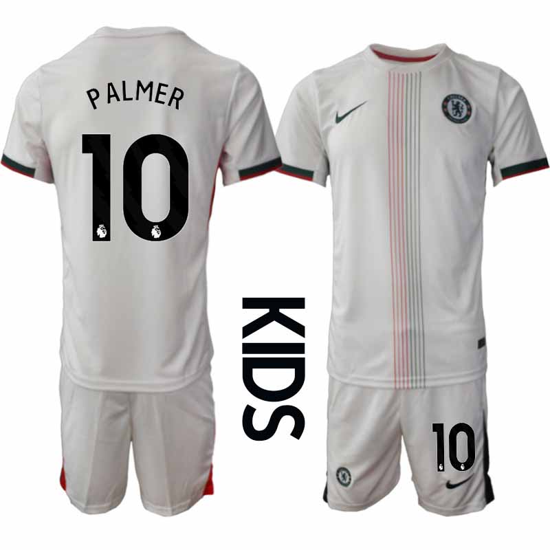 Chelsea Cole Palmer #10 Barn Bortaställ 2025-26 Tröja + Shorts