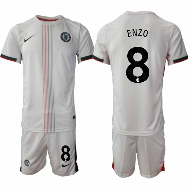 Chelsea Enzo Fernández #8 Herr Bortaställ 2025-26 Tröja + Shorts 1 Chelsea Enzo Fernández #8 Herr Bortaställ 2025-26 Tröja + Shorts