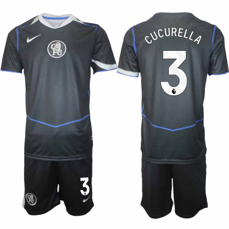 Chelsea Marc Cucurella #3 Herr Tredjeställ 2025-26 Tröja + Shorts 1 Chelsea Marc Cucurella #3 Herr Tredjeställ 2025-26 Tröja + Shorts