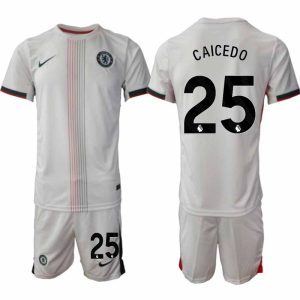 Chelsea Moisés Caicedo #25 Herr Bortaställ 2025-26 Tröja + Shorts