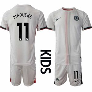Chelsea Noni Madueke #11 Barn Bortaställ 2025-26 Tröja + Shorts