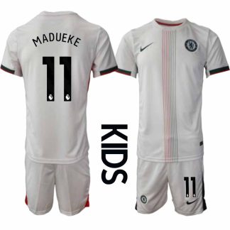 Chelsea Noni Madueke #11 Barn Bortaställ 2025-26 Tröja + Shorts