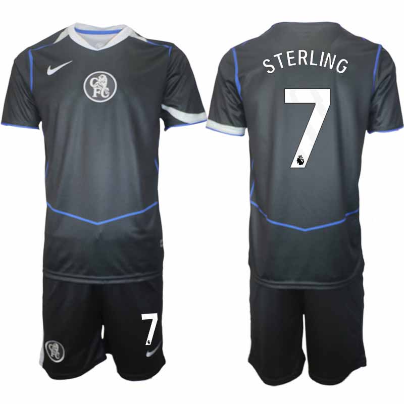 Chelsea Raheem Sterling #7 Herr Tredjeställ 2025-26 Tröja + Shorts 1 Chelsea Raheem Sterling #7 Herr Tredjeställ 2025-26 Tröja + Shorts