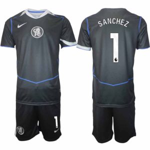 Chelsea Robert Sanchez #1 Herr Tredjeställ 2025-26 Tröja + Shorts