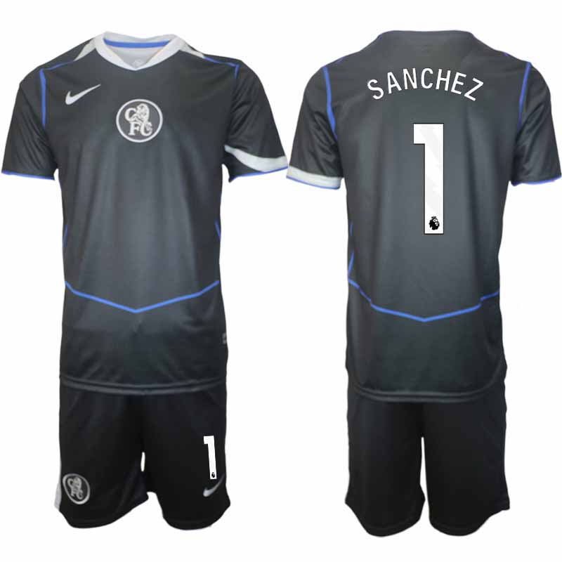 Chelsea Robert Sanchez #1 Herr Tredjeställ 2025-26 Tröja + Shorts 1 Chelsea Robert Sanchez #1 Herr Tredjeställ 2025-26 Tröja + Shorts