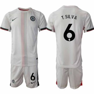 Chelsea Thiago Silva #6 Herr Bortaställ 2025-26 Tröja + Shorts