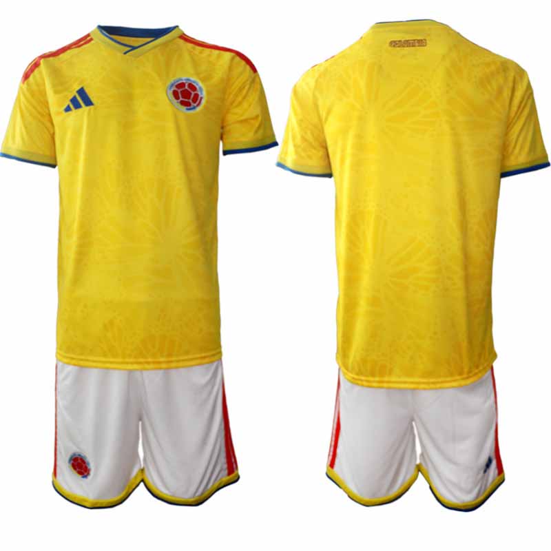 Colombia 2026 VM Hemmaställ Herr Kortärmad Fotbollströja + Shorts 1 Colombia 2026 VM Hemmaställ Herr Kortärmad Fotbollströja + Shorts