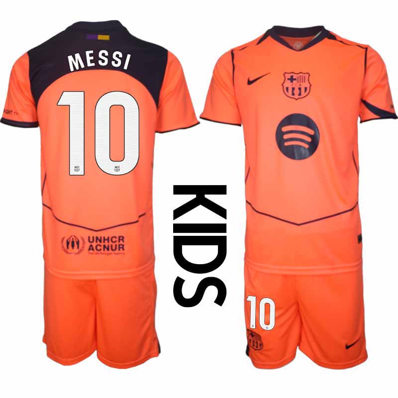 FC Barcelona Lionel Messi #10 Barn Tredjeställ 2025-26 Tröja + Shorts 1 FC Barcelona Lionel Messi #10 Barn Tredjeställ 2025-26 Tröja + Shorts