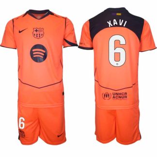 FC Barcelona Xavi Hernández #6 Herr Tredjeställ 2025-26 Tröja + Shorts